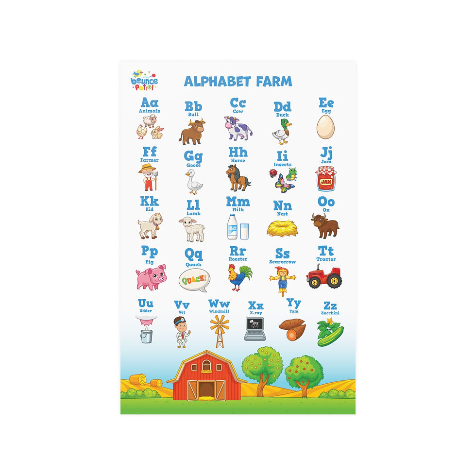 Alphabet Farm Poster (Design C)