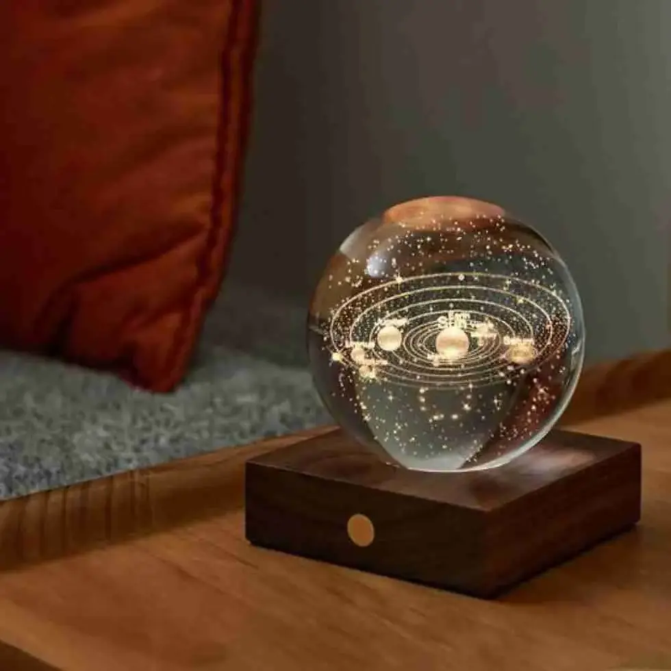 Thumbnail: Amber Chrystal Ball Light Solar System