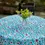 Thumbnail: Daisies Tablecloth – Turquoise, Red or Pink.