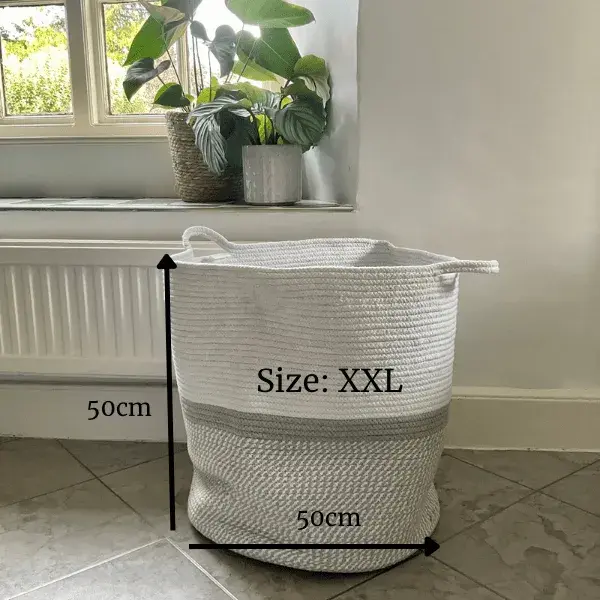 Thumbnail: Recycled Cotton Basket - Two Sizes