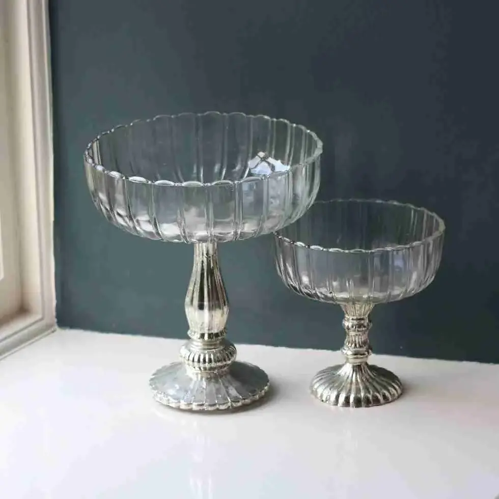 Thumbnail: Fluted Glass Display Bowl