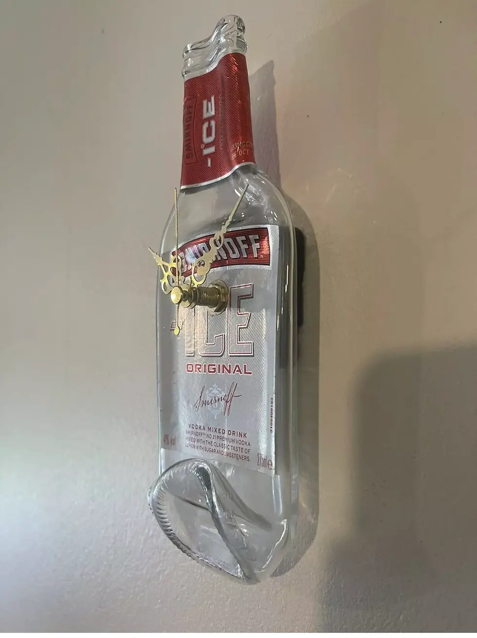 Thumbnail: Smirnoff Ice Squashed / Flattened Original Bottle Wall Clock