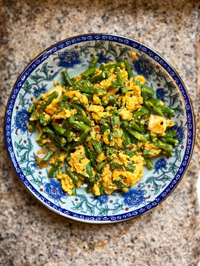 Sauteed Long Beans with Eggs