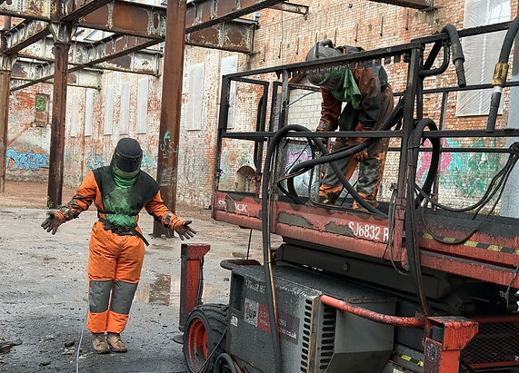 wet blasting
