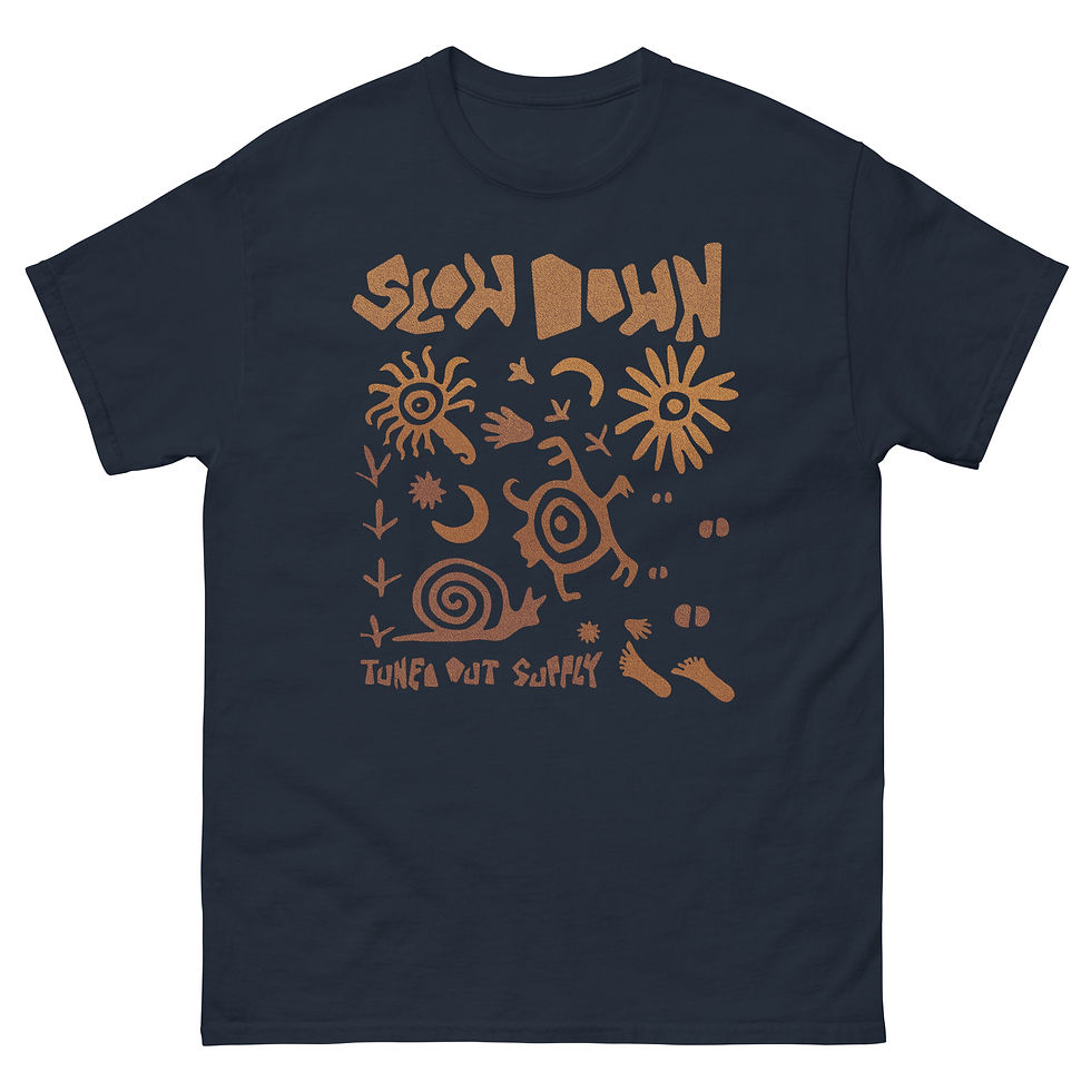 Thumbnail: “Slow Down” — Desert Petroglyph Style – Unisex Classic Tee