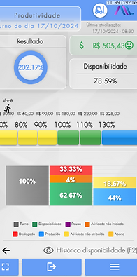 tela três do coletor