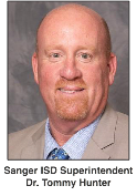 Sanger ISD Superintendent Dr. Tommy Hunter updates parents as students return to school