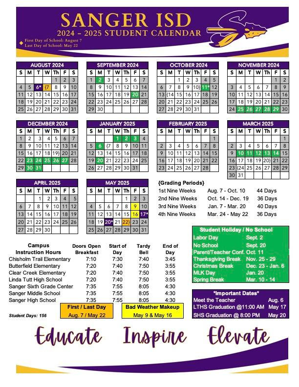 Sanger ISD implements Four Day School Week
