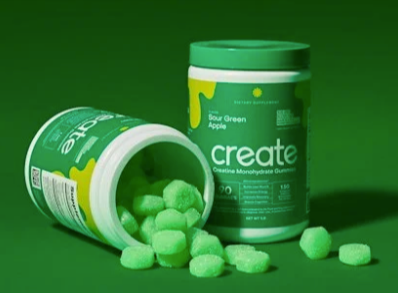 Create Creatine Gummies - sour apple flavor