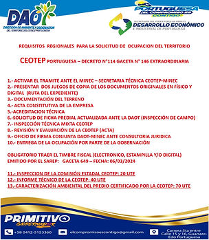 REQUISITOS REGIONALES PARA LA SOLICITUD DE OCUPACION DEL TERRITORIO.jpg