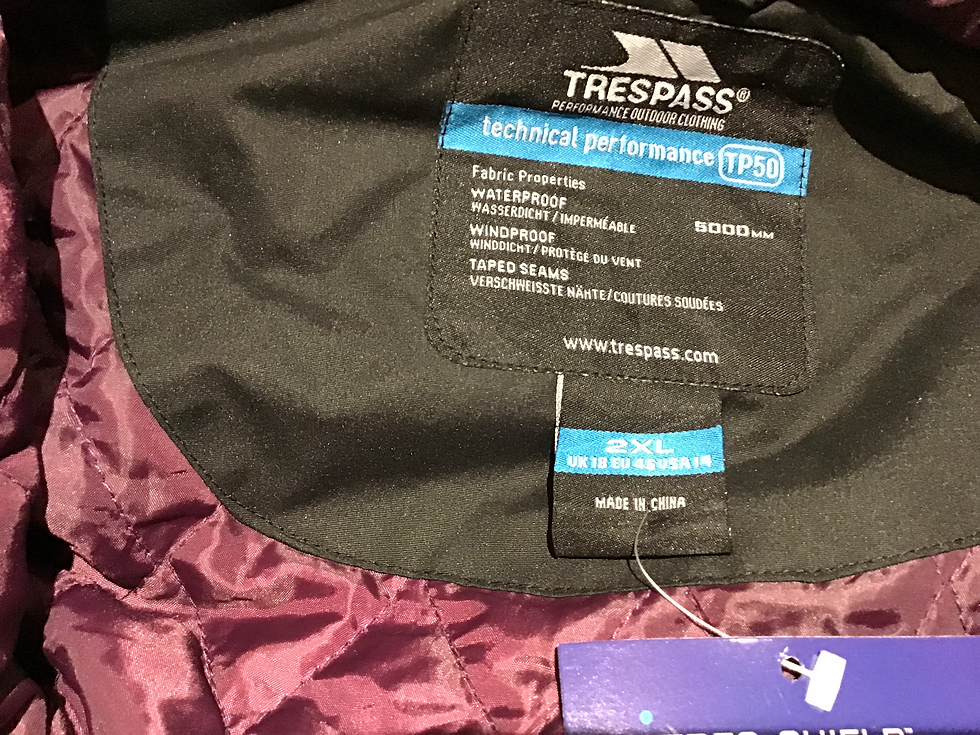 Thumbnail: Trespass Ladies Black Coat