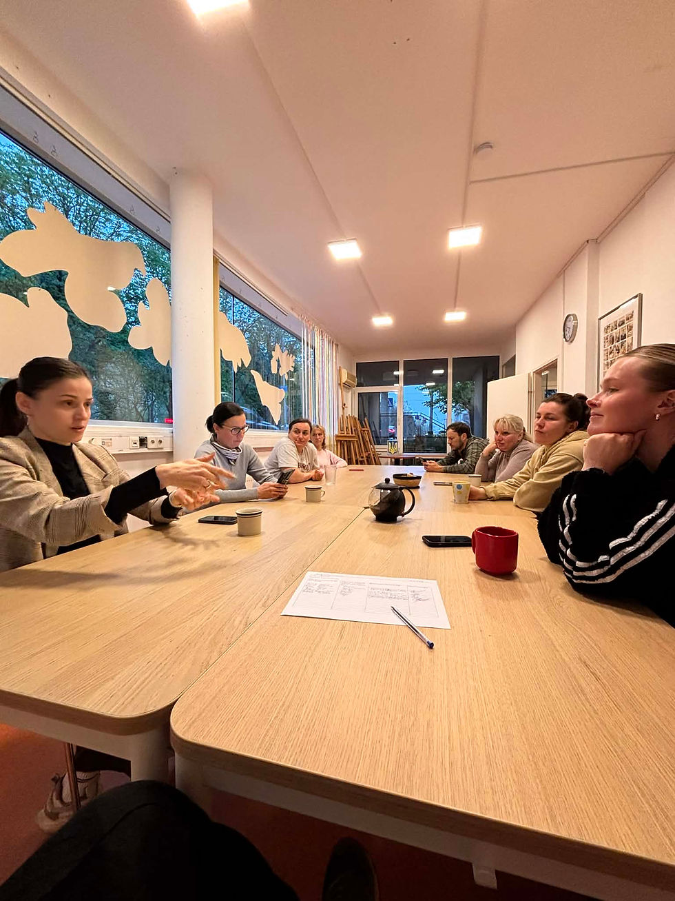 Treffen „Integrationserfahrung“ in Ridna Domivka.