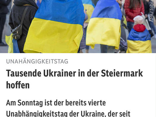 Unabhängigkeitstag der Ukraine in Graz.