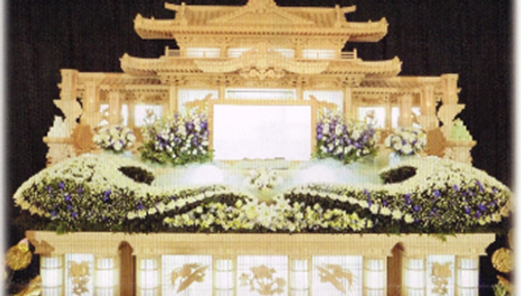 袖ケ浦横田の葬儀場。メープルホール花祭壇