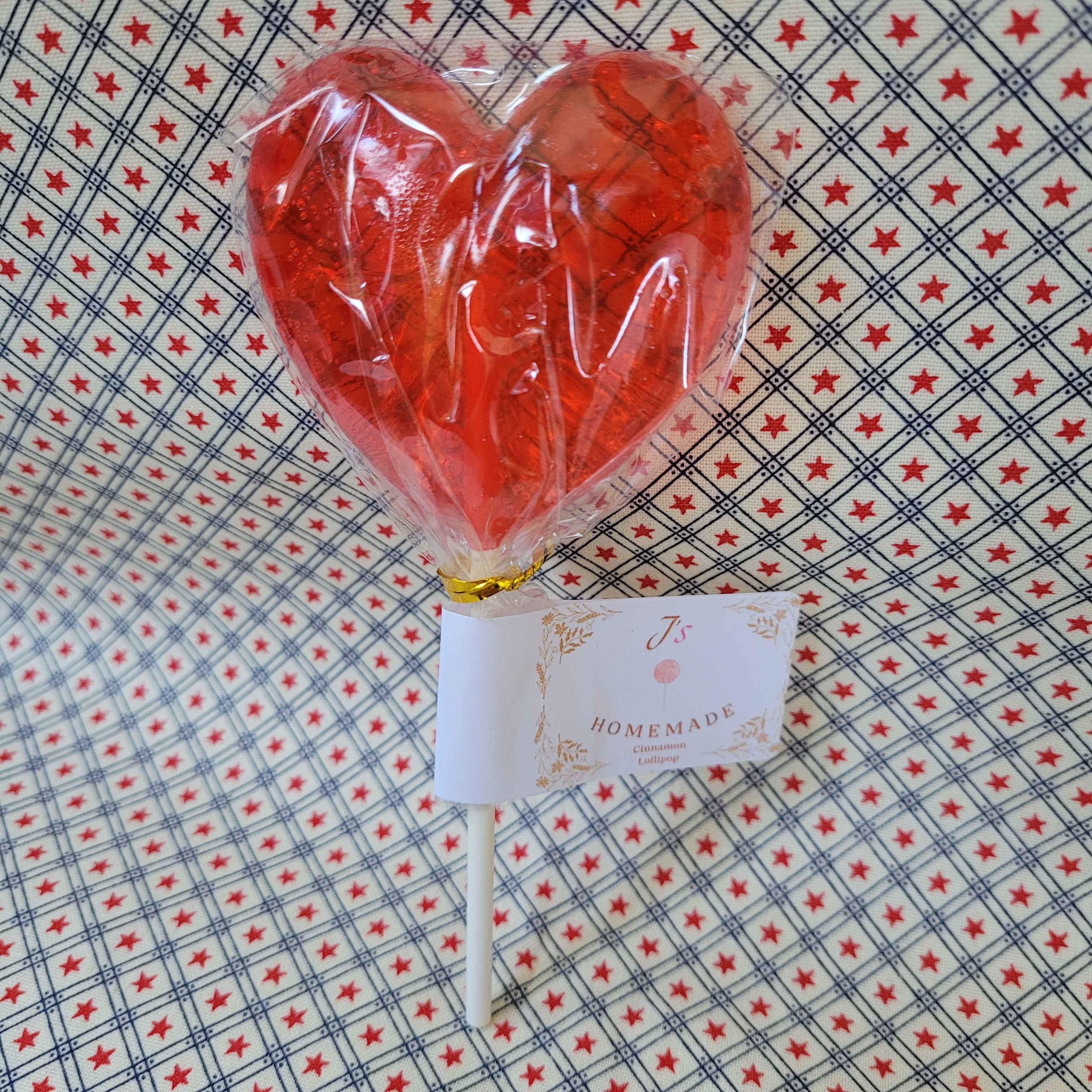Cinnamon Lollipop - Heart