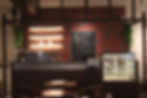 Green Bean Coffee shop coffee bar with menu display