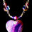 Thumbnail: ‘My Purple Heart’ - Unique Handmade Agate Drop Beaded Necklace