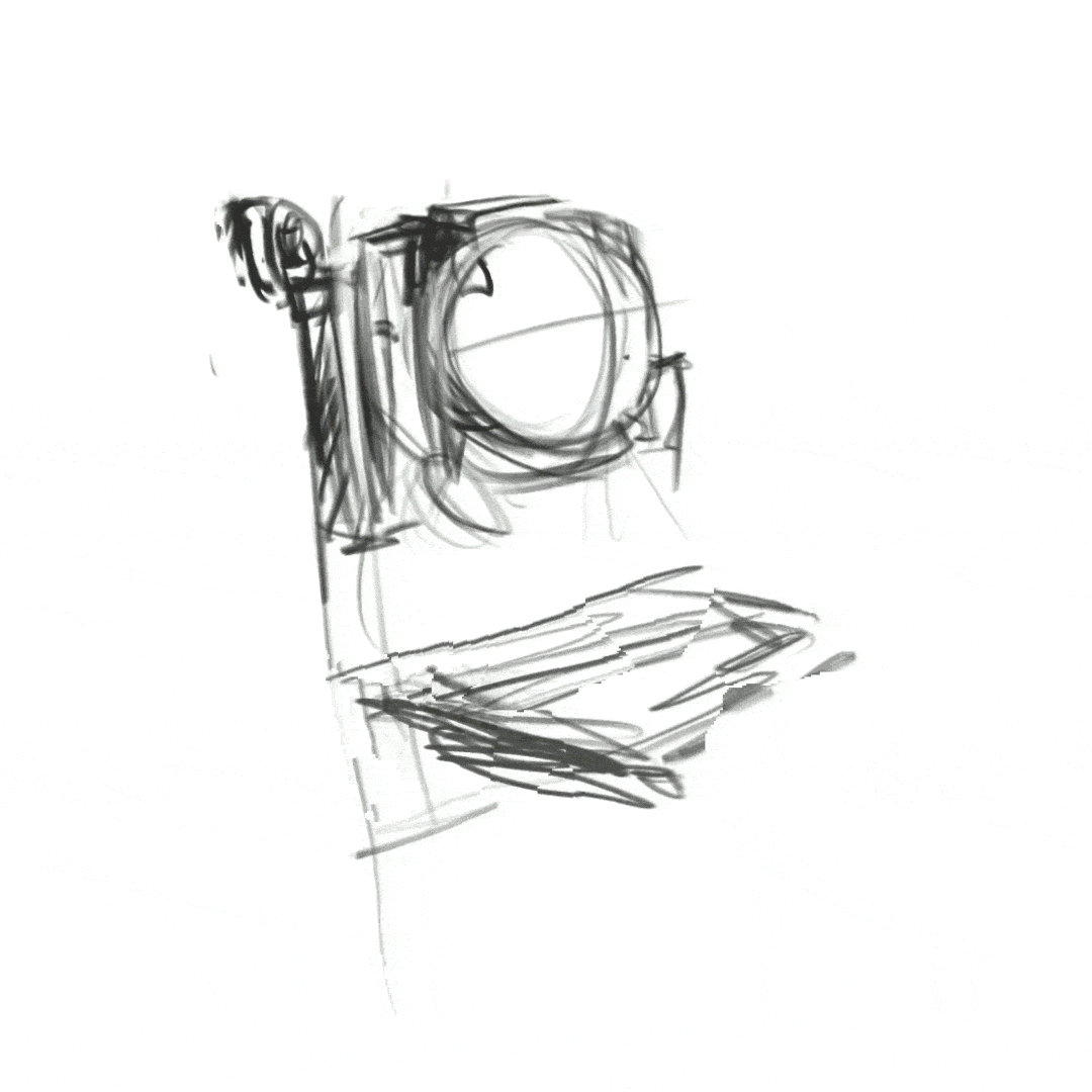 Processo de ilustração Astronauta. GIF animado processo de ilustração
