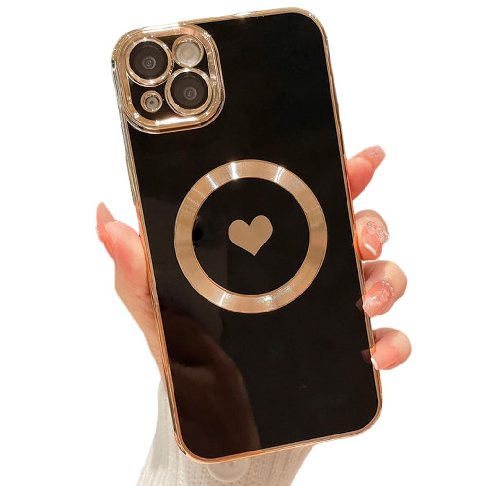 Silicone MagSafe Case for iPhone 15 with Lens Protector