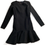 Thumbnail: Polo Ralph Lauren Black Long Sleeve Pinstripe Ruffle Dress