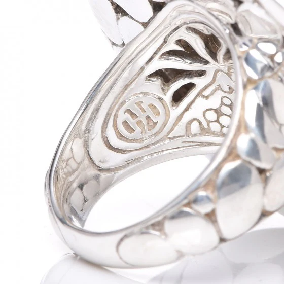 Thumbnail: John Hardy Sterling Silver Black Sapphire Kali Lava Ring