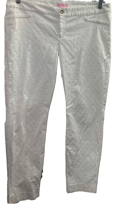 Lily Pulitzer White Patterned Pants