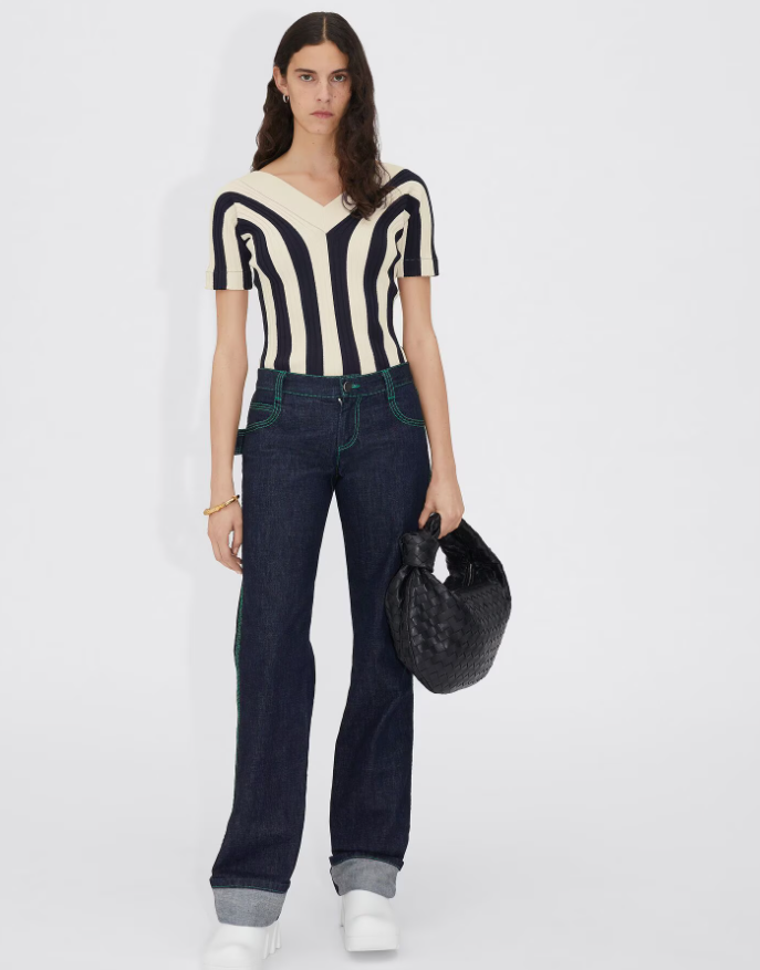 Bottega Veneta Black Nappa Intrecciato Handbag