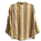 Thumbnail: Akris Punto 100% Silk Multicolor Striped Collared Blouse