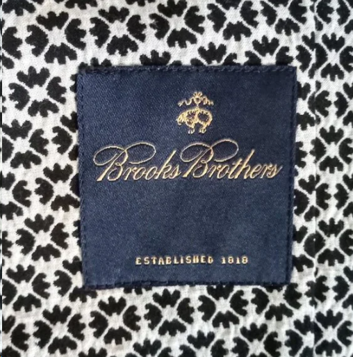 Thumbnail: Brooks Brothers Black White Floral Cotton Jacket