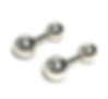 Vintage Tiffany Sterling Silver Barbell Cuff Links