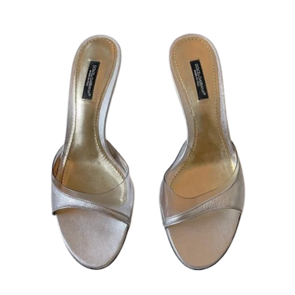 Dolce and Gabbana Kitten Heel Slides