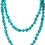 Thumbnail: Multilayer Knotted Turquoise Stone Necklace Boho Necklace