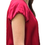 Thumbnail: Theory Silk Red Short Sleeve Blouse