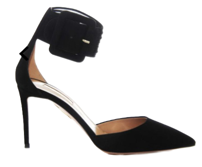 Thumbnail: Aquazzura Black 'Casablanca' Multi-Strap Pumps