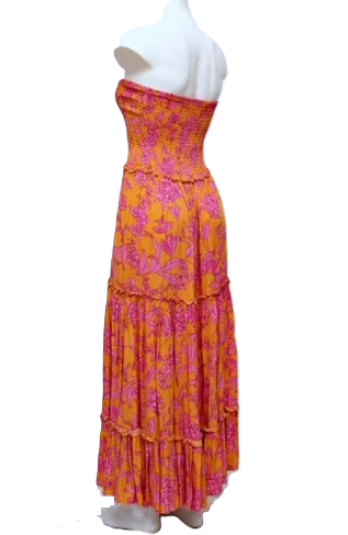 Thumbnail: Abel the Label at Anthropologie Bondi Strapless Smocked Maxi Dress