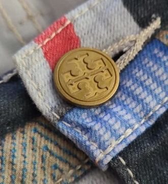 Thumbnail: Tory Burch Runway Collection Patchwork Jeans