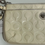 Thumbnail: Coach Peyton Embossed Ivory Shimmer Patent Leather Wristlet