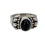 Thumbnail: LAGOS Sterling Silver and 18K Yellow Gold Black Onyx Caviar Ring