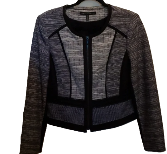Thumbnail: White House Black Market Zip-Front Jacket