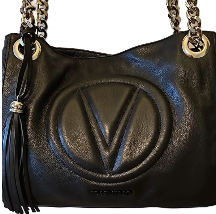 Valentino by Mario Valentino Leather Shoulder Bag