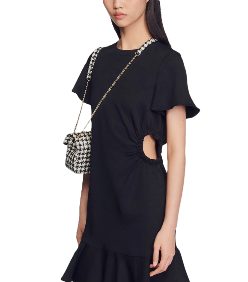 Sandro Tessa Mini Dress in Noir (NWT)