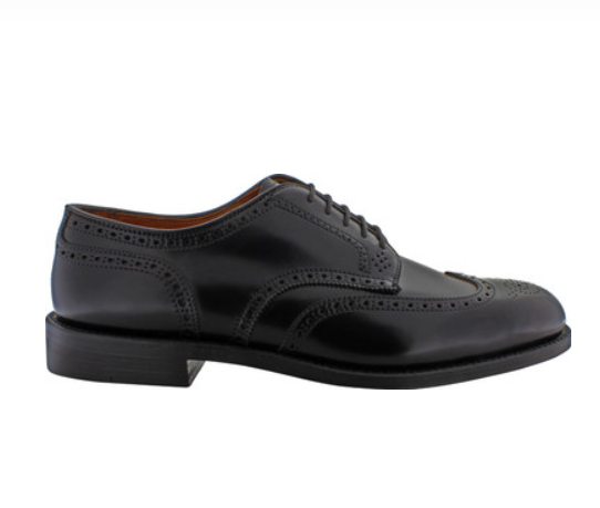 Thumbnail: Alden Men's 2077 - Wing Tip Blucher - Black Shell
