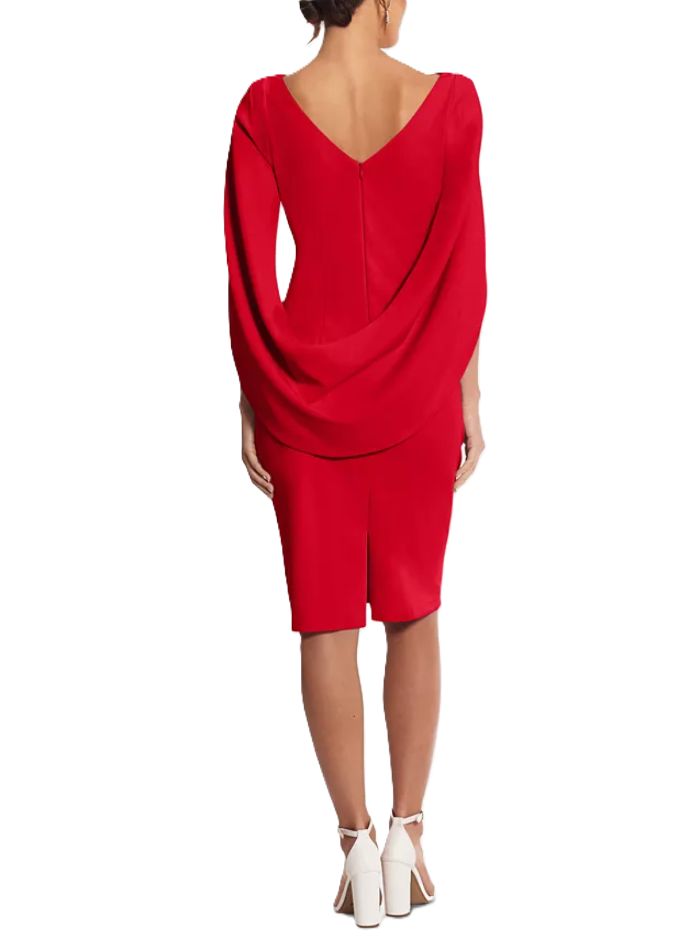 Thumbnail: Betsy & Adam Caped Sheath Dress