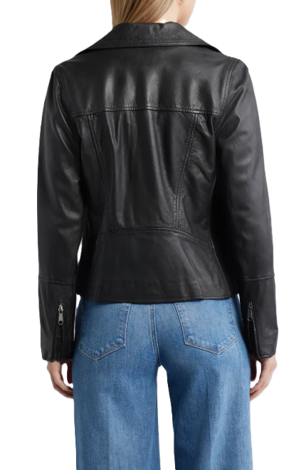 Thumbnail: Caslon Leather Moto Jacket