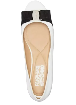 Salvatore Ferragamo Bow Ballet Flats - Top view