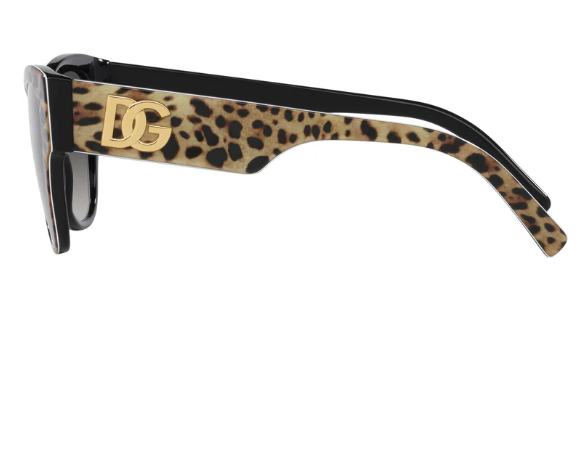 Thumbnail: Dolce and Gabbana Leopard Grey Shaded Sunglasses
