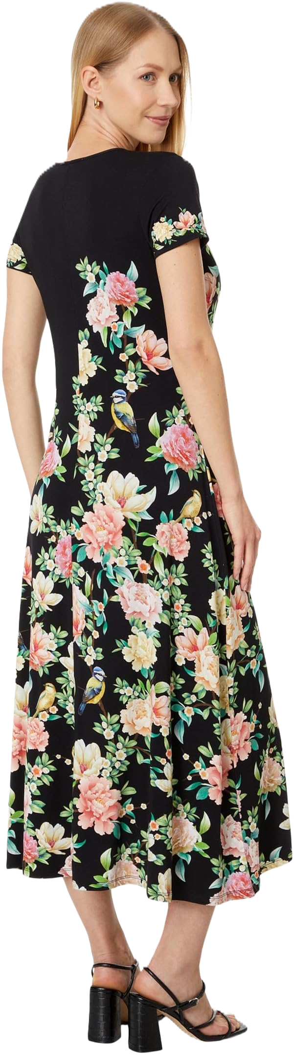Johnny Was Janie Birdie Cap Sleeve Dress