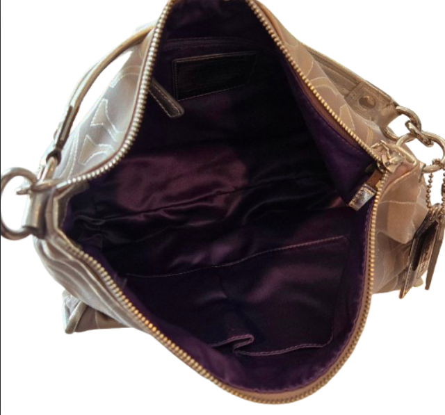Thumbnail: Coach Poppy Signature Khaki Canvas Pockets Hobo