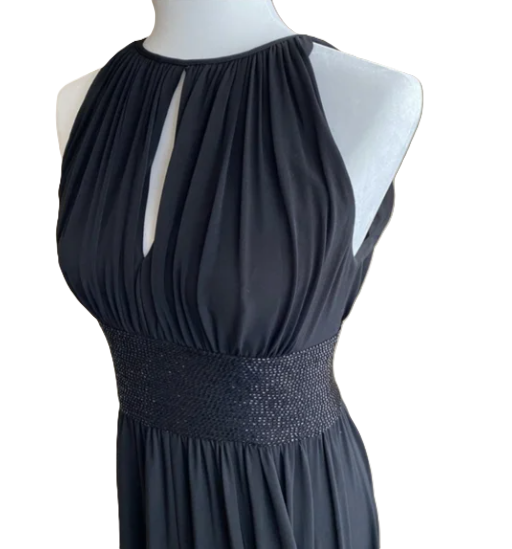 Thumbnail: JS Boutique Beaded Jersey Evening Gown