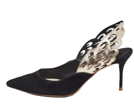 Sophia Webster Suede Angelo Slingback Pumps